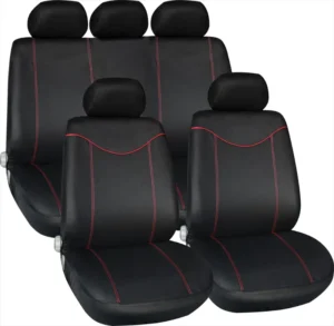 Streetwize Alabama Seat Cover Set Black/Red 11pce Universal SWSC43