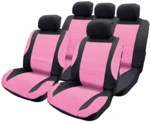 Streetwize Think Pink Leather Look Extra Padded Seat Cover Set SWTP8