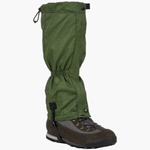 Highlander Ripstop Hard Wearing Winter Summer Walking Gaiters Olive Green