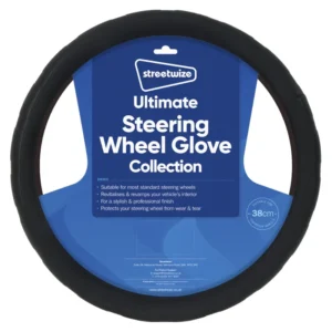 Streetwize Ultimate Steering Wheel Glove Black Sports Grip SWWG4