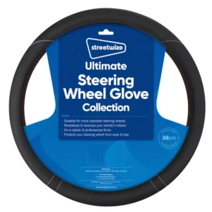 Streetwize Ultimate Steering Wheel Glove - Soft Grip - Black SWWG18