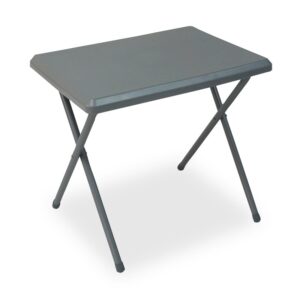 Quest Leisure Fleetwood Low Grey Plastic Table with Folding Legs F0018G