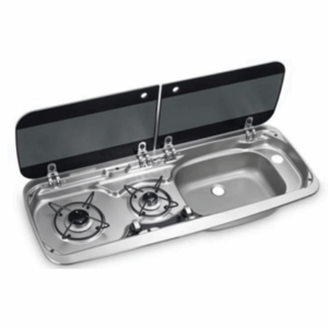 Dometic SMEV MO9222R 2 Burner Hob & RH Sink Combi Unit