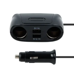 Streetwize Cigar Car Vehicle 12V/24V Twin Sockets With Twin USB Adaptor