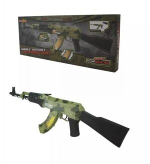Kombat UK Camo AK47 Toy Gun Flashing Lights & Sounds Army Role Play