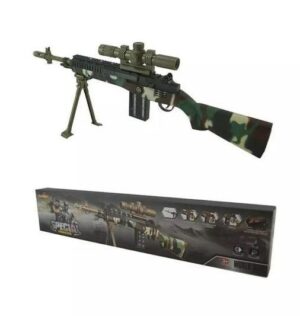 Kombat UK Camo Sniper Rifle Toy Gun 62cm Lights Sounds Boys Military Soldier 831