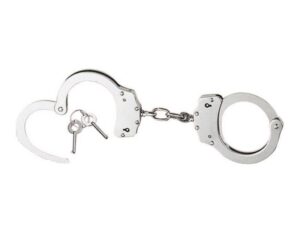 Kombat UK Professional Heavy Duty Police Handcuffs Nickel Stainless Steel 4802