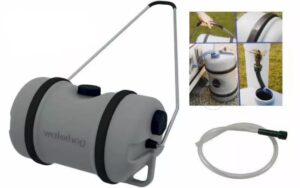 Leisurewize 51 Litre Fresh Water Hog Caravan Motorhome Water Rolling Container Barrel