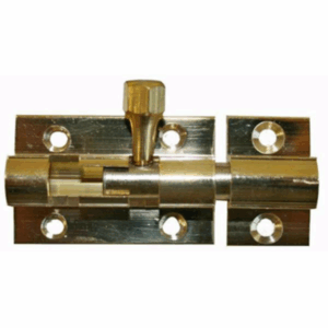 W4 1 1/2" 38mm Brass Bolt Caravan Door Lock Catch 37872
