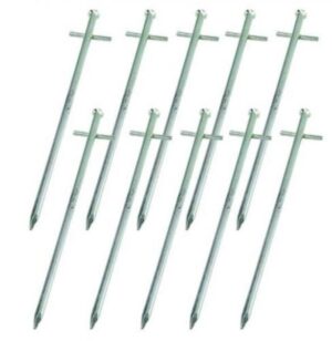 PLS Tarzan Rock Pegs Earth Pin Hardstanding 23cm Tent Awning 6006200 X 10