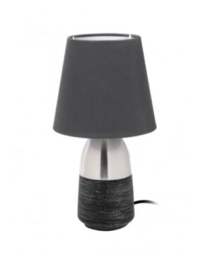 Caravan Table Lamp 3 Stage Touch Dimmer 230v BRUSHED STEEL - TL201