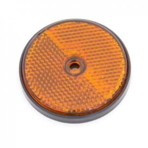 Reflective Circle 60mm Orange Caravan Motorhome Campervan