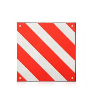 PLS Motorhome Aluminium Rear Warning Sign Safety Signal Reflector Plate PH925