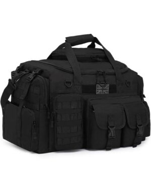 Kombat Black Saxon Holdall 50L Military Bag Army Style Molle Compatible