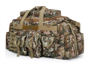Kombat Saxon 125L Tactical Sports Holdall Cargo External Pockets Army BTP-Camo