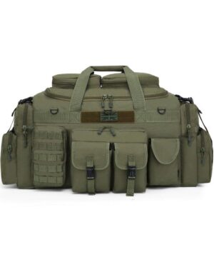 Kombat Saxon 125L Tactical Sports Holdall External Pockets Army Olive Green