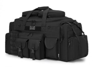 Kombat Saxon 125L Tactical Sports Holdall External Pockets Army Police Black