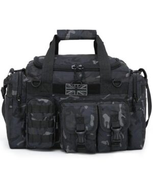 Kombat UK Saxon Holdall 35L Military Bag Army Style Molle - BTP Black Camo
