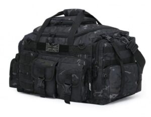 Kombat Saxon Holdall 50L Military Bag Army Style Molle Compatible BTP Black Camo