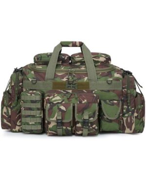 Kombat Saxon 125L Tactical Sports Holdall Cargo External Pockets Army DPM Camo