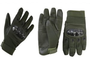 Kombat Men's Predator Tactical Gloves Carbon Fibre Military Army Olive Green