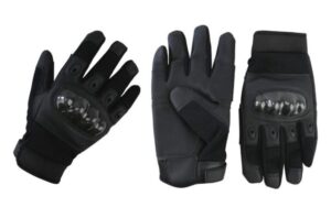 Kombat UK Predator Tactical Gloves Carbon Fibre Military Army Airsoft Black