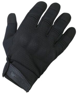 Kombat UK Recon Gloves Armoured Knuckles Army Military Combat - Black