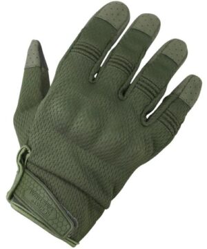 Kombat UK Recon Gloves Armoured Knuckles Army Military Combat Olive Green