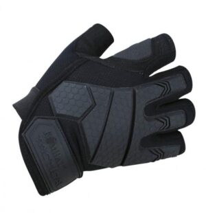 Kombat UK Men's Alpha Fingerless Gloves Tactical Military Shooting Black