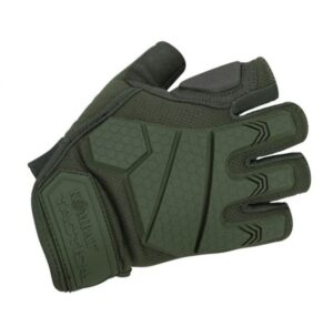 Kombat UK Alpha Fingerless Tactical Gloves Military Army Olive Green