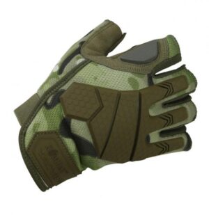 Kombat UK Men's Alpha Fingerless Tactical Gloves Military Army BTP Camo