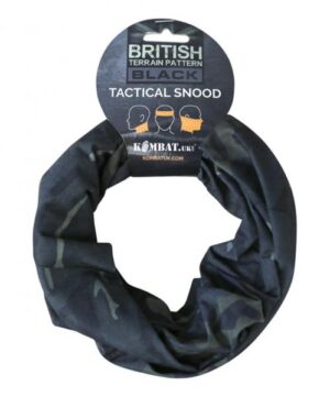 Kombat UK Army Tactical Snood Scarf Neck Warmer Airsoft Cadet BTP Black Camo