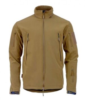 Highlander Men's Tactical Jacket Softshell Waterproof Hooded Military Army Tan