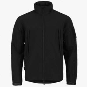 Highlander Black Tactical Soft Shell Jacket Warm Waterproof Army Coat