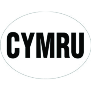 W4 Large Oval CYMRU Sticker - 37143