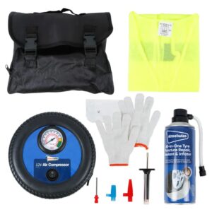 Streetwize Tyre Sealer Kit With 12V Air Compressor Roadside Repair Kit SWCHEM9