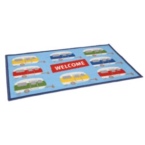 Quest Caravan Welcome Machine Washable Door Mat C0030