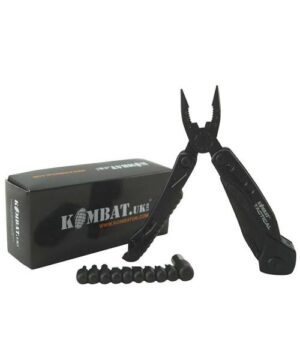 Kombat UK Tactical Black Commando Multi Tool Locking Blade Folding Pocket Tool.