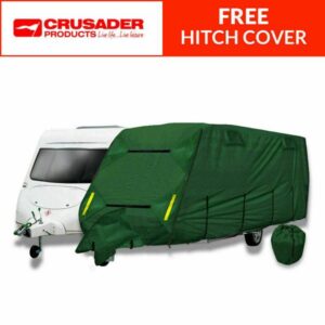 Crusader Coverpro 21 to 23ft Fits Approx. 6.2M-6.8M Breathable 4 Ply Caravan Cover