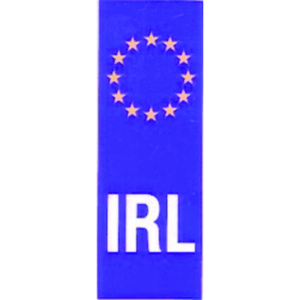 W4 Euro Plate Sticker Ireland - 37167
