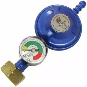 Butane Screw-on Regulator 28mbar with Level Gauge