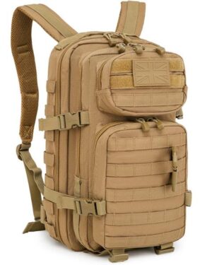 Kombat UK Small Molle 28L Tactical Army Assault Pack Daysack Rucksack Bag Coyote