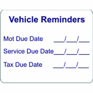 W4 Vehicle Reminder Sticker - 37114