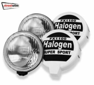 12v 4x4 SW 8' Rally Sport Giant Round Driving Halogen Spot Lamps