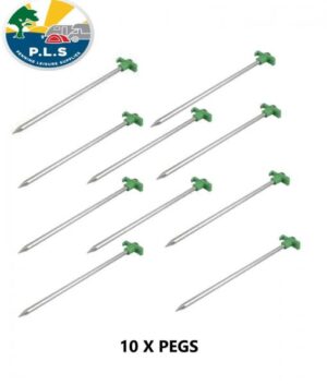 PLS Groundhog Pegs 10 X 25cm Long Steel Hard Standing Rock Pegs