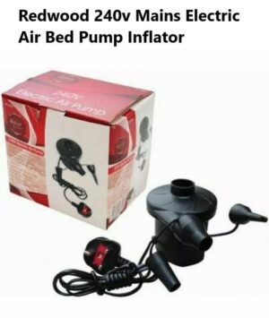 Redwood 240v Electric Air Bed Pump Inflator Camping Bed 130w Mains Air pump