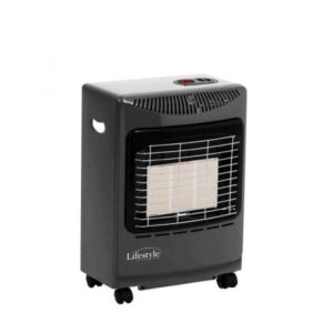 Lifestyle Small 4.2Kw Portable Fire Calor Gas Cabinet Heater Hose Regulator GREY