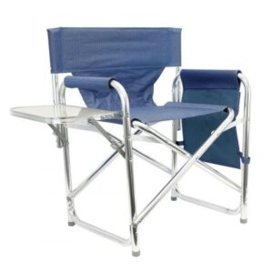 Leisurewize Folding Aluminium Directors Chair Camping Caravan - Blue LW6