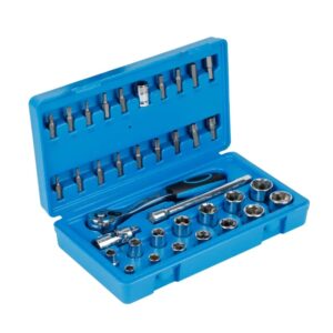 Streetwize 36pcs 3/8' Drive CV Socket Set Chrome Vanadium SWTOOL4