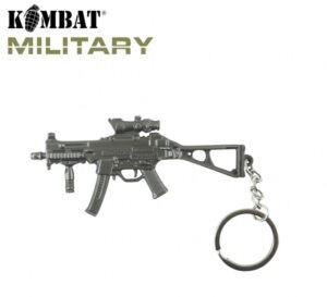 Kombat UK KOMK-004SMG Gun Keyring Metal Keyring Keychain KOMK-004SMG Gun